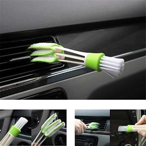 New Car Auto Kit Air Outlet Double-End Cleaning Brush Car Instrument Panel Seams Brush Household Dust Cleaner Kits