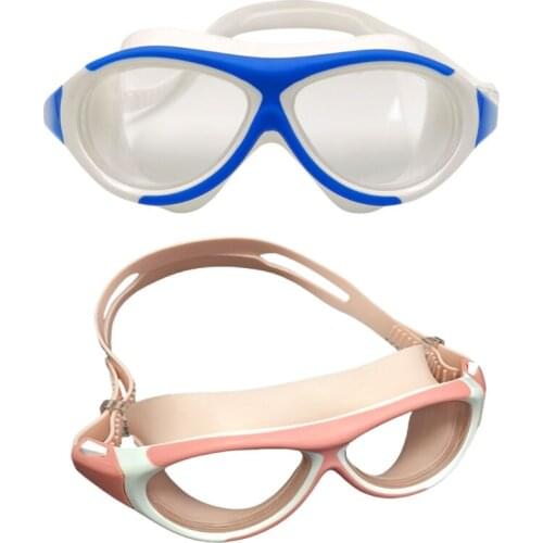 Swimming Goggles Waterproof Clear Vision Swim Glasses Anti Fog UV Protection No Leak Silicone Frame and Strap Boys/Girls