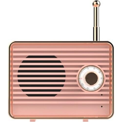 Retro Wireless Vintage Portable Bluetooth-compatible Stereo Speaker Travel Music Player