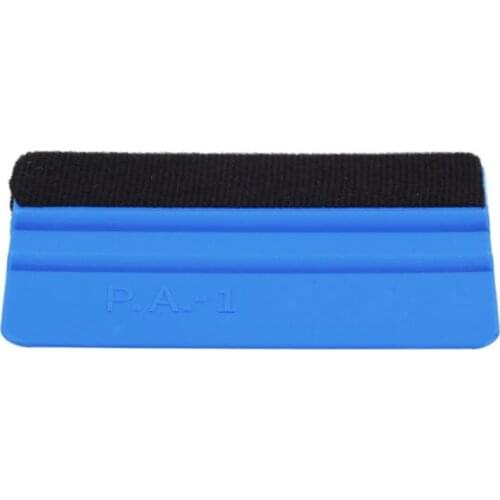 Durable felt wrapping scraper squeegee tool for car window film blue