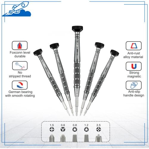 Ecooper Professional 3D Screwdriver Repair Tool For iPhone Samsung HUAWEI xiaomi Cellphone Y-Type Phillips Pentalobe Hand tools