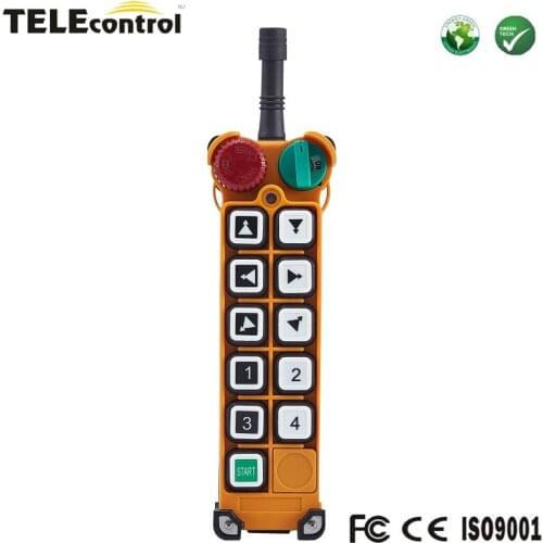 Telecontrol Telecrane Compatible 10 channel two steps push buttons F24-10D remote control system emitters transmitter Controller