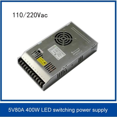 G-energy 5V80A 400W Special LED display with fan switching power supply110/220Vac