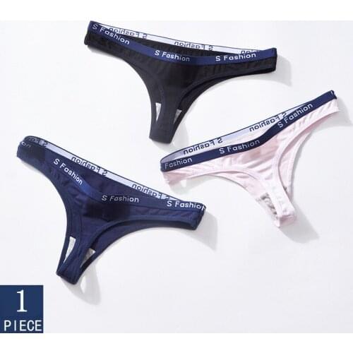 Panties For Woman Sexy Cotton G-String Thongs Female Fashion T-Back Underwear Women Briefs Pants Intimate Ladies Low-Rise