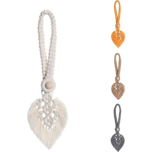 Curtain Tie Curtains Tassel Leaf Cotton Rope Braided Straps for Living Room Curtains Home Bedroom Decoration