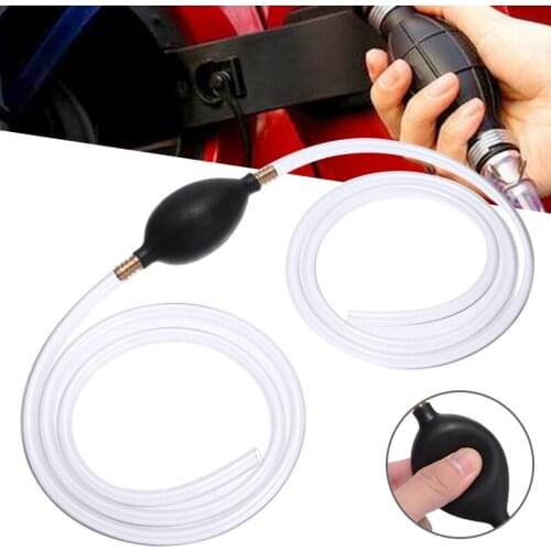 1pc 2M Car Motorcycle Scooter Manual Siphon Oil Pipe Pumping Pipe Guide Pipe Pump Water Change Pipe Accessories Parts