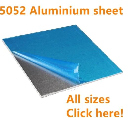 1pcs 5052 Aluminum plate Flat Aluminum Sheet DIY 200*200mm 200*300mm 300*300mm Thickness 3mm 5mm 6mm 8mm 10mm Customizable