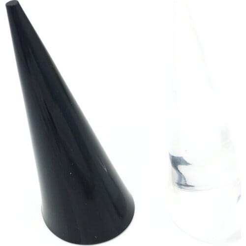 10Pcs/Lot Jewelry Display New Cone Shape Organic Acrylic Jewelry Ring Display Holder Stand Showcase Stand Z-086