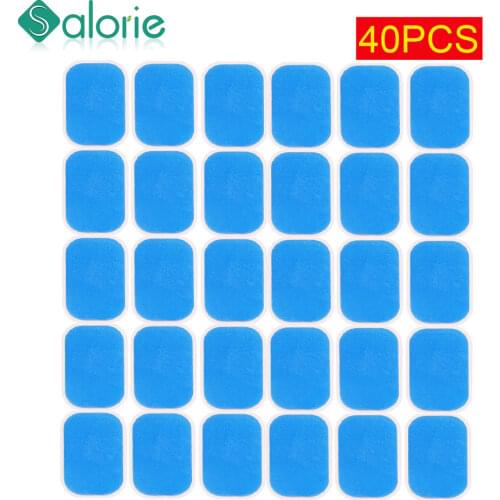 40PCS=20pairs EMS Trainer Hydrogel Gel Stickers For Abdomen Muscle Massager Gel Pads Abdominal Stimulator Slimming Machine