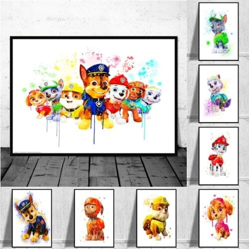 5D DIY Diamond Painting Watercolor Cartoon Dogs Cross Stitch Diamond Embroidery Handmade Gift Diamond Mosaic For Home Decor