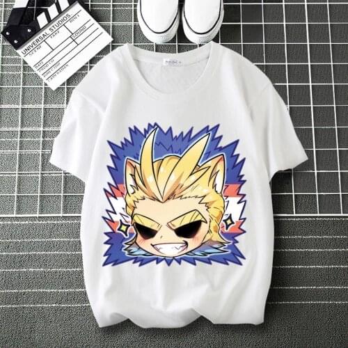 My Hero Academia Todoroki Shoto Design Print personalise T-Shirt Round Collar Short Sleeve Modal Unisex Tee