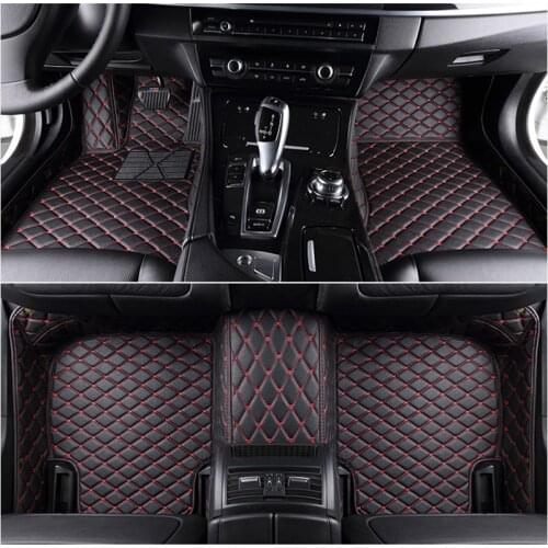 Flash mat leather car floor mats fit 98% car model 7 seat for Toyota Lada Renault Kia Volkswage Honda BMW BENZ accessories foot