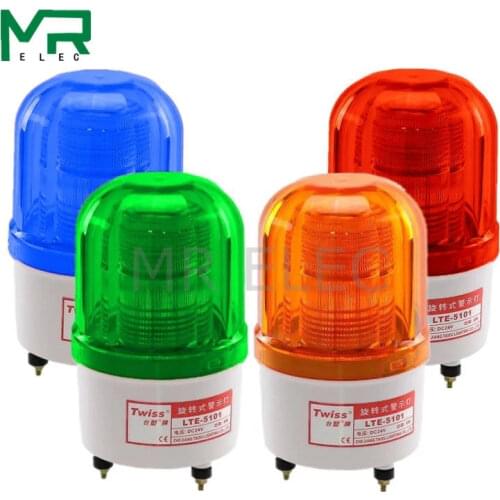 LTE-5101 LED Rotating rotary strobe Alarm Lamp light siren LED warning light no voice 12V 24V 110V 220V