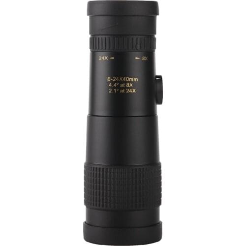 Monocular 8-24X40 Zoom HD Telescope High Quality Optical Telephoto Camera Lens BAK7 Prism for Outdoor Camping Hiking Hunting