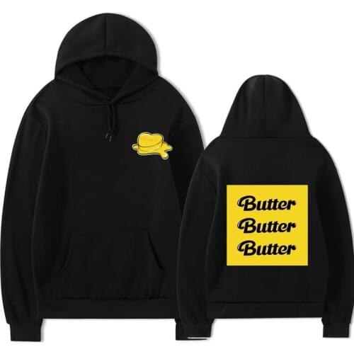 New printed butter hooded sweater for men and women casual Harajuku autumn and winter womens sweater hoodie