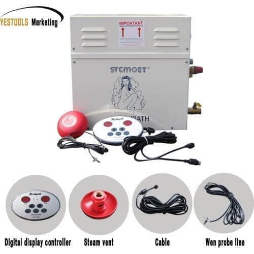 3KW/4.5KW Steam Generator Sauna Steam Bath Machine For Home Sauna Room SPA Fumigation Machine 220V/380V With Digital Controller
