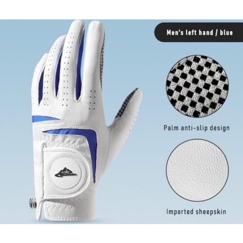 Golf Gloves Artificial Fur Golf Accessories Non Slip Soft Breathable Pure Sheepskin Golf Left Hand Gloves