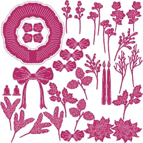 Christmas Wreath Maker New Arrival 2021 Cutting Dies Scrapbook Diary Decoration Stencil Embossing Template DIY Greeting Card