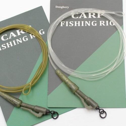 1 Set Carp Fishing Rig Hair Europe CarpFish Hook Rig Set Non Lead Core Line Fishing Group Pesca Feeder Fishing Tackle