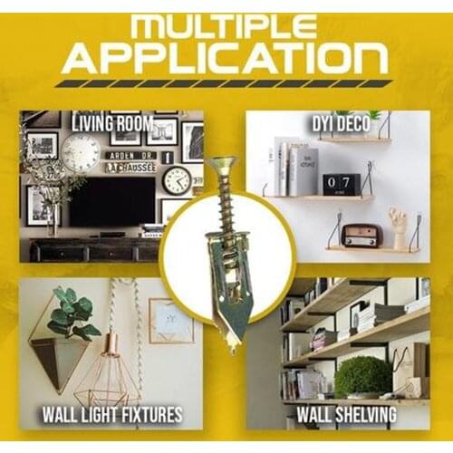 Self-Drilling Anchors Screws Expansion Screws Set Carbon Steel Hollow Wall Anchor Tapping Screw With Screws Kit High Quality