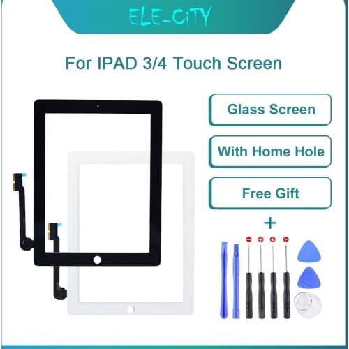 Touch Screen For iPad 3 A1416 A1430 1403 iPad 4 A1458 1459 1460 Touch Panel LCD Outer Display Replacement Digitizer Sensor Glass