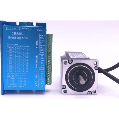 57J1880EC-1000+2HSS57 57 Closed-loop Nema23 step motor 2.0N.m Nema 23 Hybird closed loop 2-phase stepper motor driver