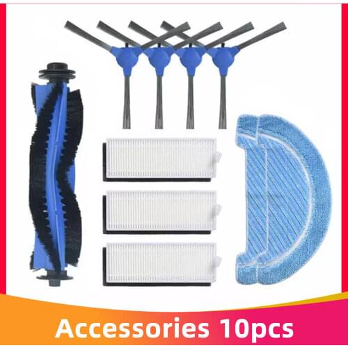 Replacement for Cecotec Conga 1090 / 1099 1790 Ultra Titanium Robotic Vacuum Cleaner Spare Parts Main Side Brush Hepa Filter Mop
