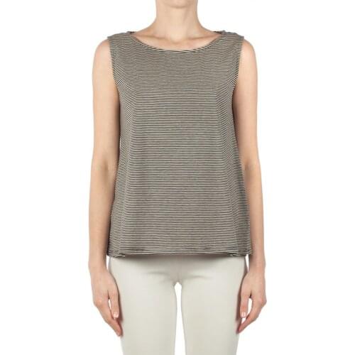 Neirami camisole woman in B55ST camisole A-line Stripe Hay