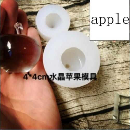 1 Pcs apples Liquid silicone mold DIY resin jewelry pendant necklace pendant lanugo mold resin molds for jewelry