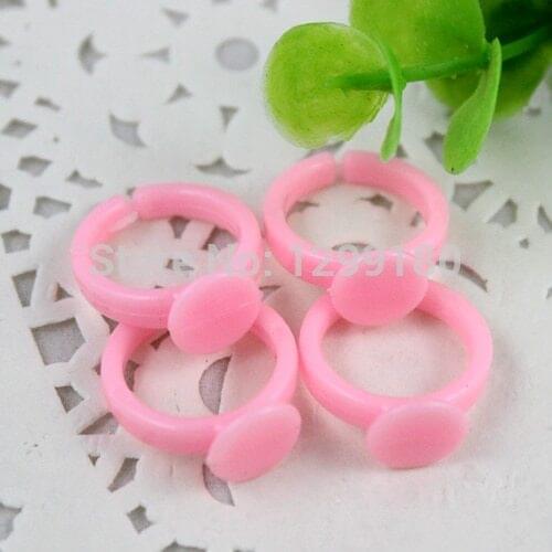 100pcs/lot Fashion Resin Ring Setting Cameos Cabochons For Children Ring Settings Jewelry Pendant DIY-Accessories (K00614)