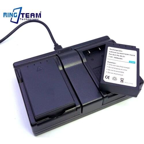 2x BLS-1 BLS1 Battery & 1x Dual USB Charger for Olympus Digital Cameras E-400 E-410 E-420 E-450 E-600 E-620 SLR EP1 EP2 EP3 EPL1