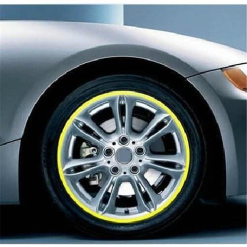 3M Reflective Tape Car Motorcycle Rim Stripe 16 17 " Wheel Decal Stickers Car Accessories Car Rim Tape Sticker 16pcs Per Set