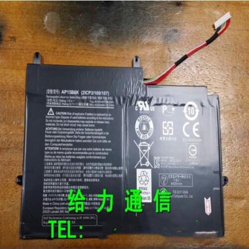 7.6V 4420Mah Original New High Quality AP15B8K Laptop Battery for Acer W5-173-632W SW5-173 Switch 11with repairs tools