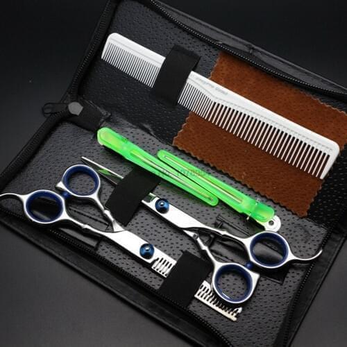 100set 7pcs Professional Hair Cutting Dresser Thinning Scissors Barber Shears Comb Set Salon