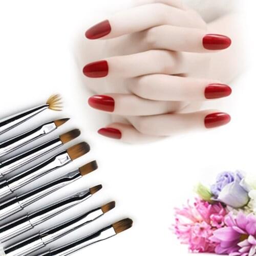 Acrylic Nail Brush UV Gel Painting Liner Pen Manicure Pedicure Kit