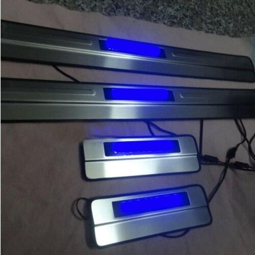 Car accessories Stainless Steel LED Side Door Scuff Plate Door Sill Trim Fit For Ford MONDEO MK4 2008- 2013 4PCS/SET