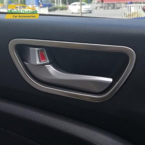 For Hyundai Solaris Verna 2017 2018 Car Interior Door Handle Bowl Cover Stainless Steel Trim 4pcs