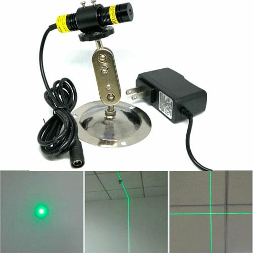 Focusable Green Postioning Lights 515nm 30mw Dot Line Cross Laser Locator Module