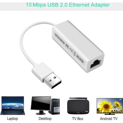 Kebidu USB 2.0 To RJ45 Network Card Ethernet Lan Adapter RD9700 High Speed For Mac OS Android Tablet PC Laptop Windows XP 7 8