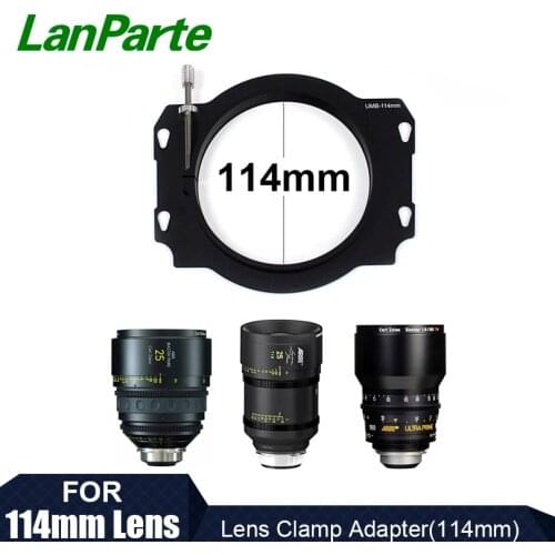 LanParte Matte Box Lens Clamp Adapter 114mm for Arri Master Premium Lens and Cine Camera DSLR Camera Accessories