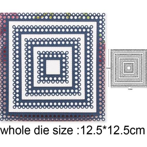 Bubble Background Frame Metal Cutting Dies Scrapbooking Stencils dies DIY Album Card Decor Embossing Die Cut Craft Dies 2020 NEW