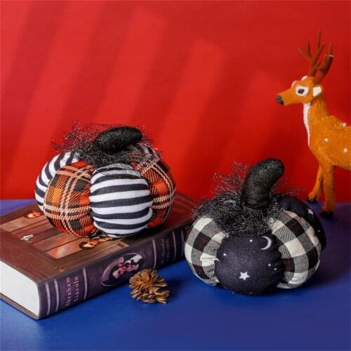 Mini Pumpkin Plush Pillow Toys Halloween Party Soft Plush Simulation Pumpkin Doll Kawaii Stuffed Halloween Gift Kids Boys Girls