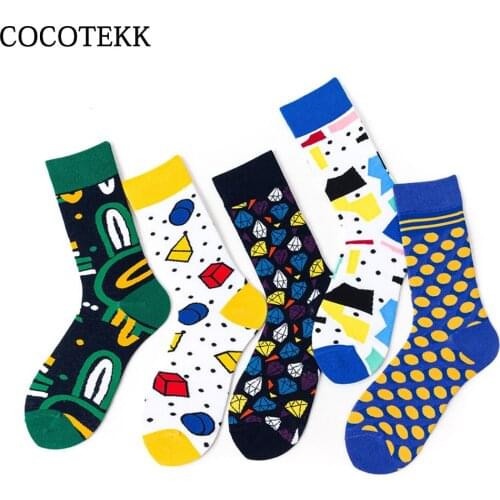 Women Socks Funny Harajuku Trend Cartoon Animal Food Hip Hop Crew Happy Socks Women 2019 Autumn Winter Dropshipping Gifts
