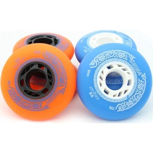JK Original 80mm 76mm 72mm 88A Inline Roller Skates Wheels for Kids Adult Skating for Slalom Slide Free Skating Patine for SEBA