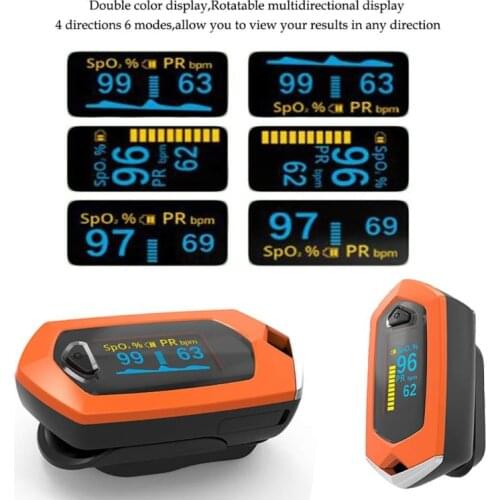 Portable Rechargeable Heart Rate Monitor and Blood Saturation With OLED Display For Outdoor Sports Assistance Device