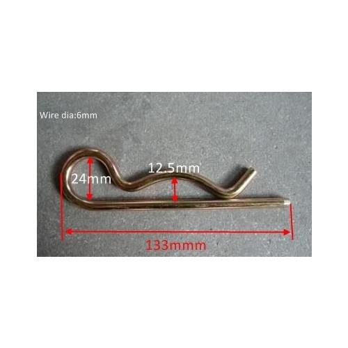 Manufacture Custom R clip spring cotter steel pins 6X133mm