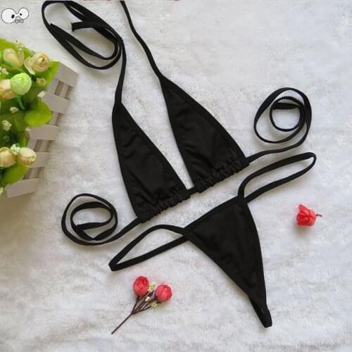 Sex Extreme 2019 Exotic Micro Thong Bikini Set Beach Swimwear Female Sunbath Swim Costumes Sexy G-String Swimsuit Bathing Suit