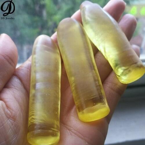 Synthetic Corundum RoughMaterial 20# Yellow Sapphire For Gemstones