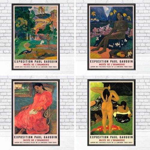Exhibition Print, Paul Gauguin Print, Vintage Art Print, Modern Art Print, Gaugain Art Print, Wall Art Poster Print