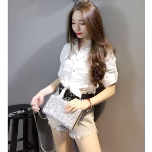 Chiffon Shirt Women Long Sleeve Short Pack 2020 New Tops Personality Tide Korean Solid Color Personality Slim Sunscreen Shirt